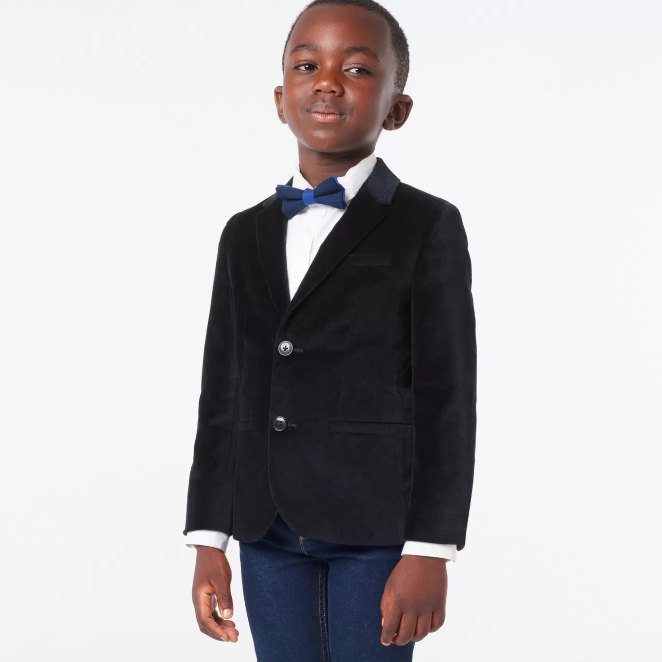 Store Jacadi Samtjacke für Jungen MARINEBLAU JACADI