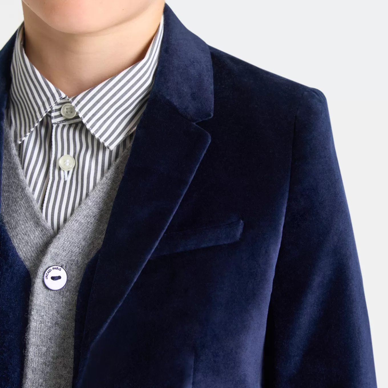 Shop Jacadi Samtjacke für Jungen MARINEBLAU JACADI