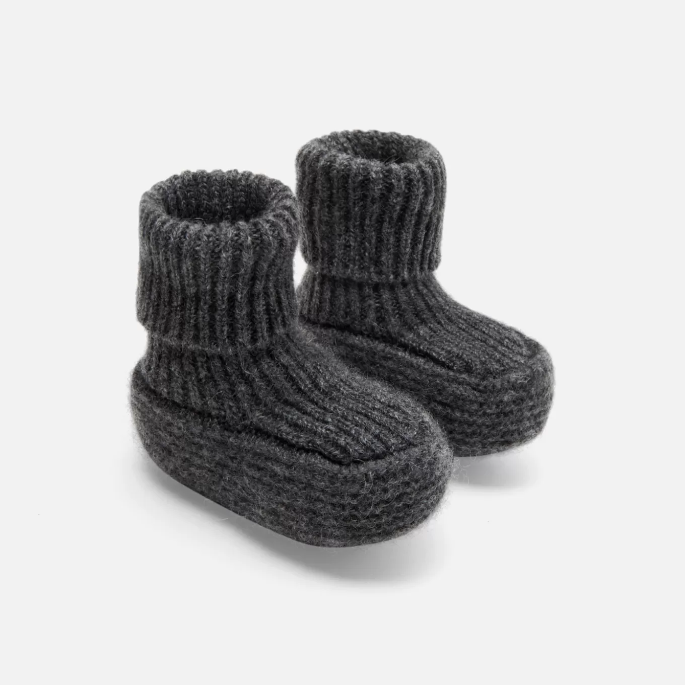 Discount Jacadi Schühchen aus Kaschmir GRAU ANTHRACITE JACADI