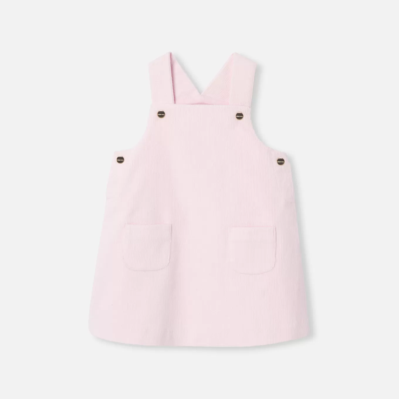Outlet Jacadi Schürzenkleid aus Samt Kleinkind Mädchen ROSA PUDER JACADI