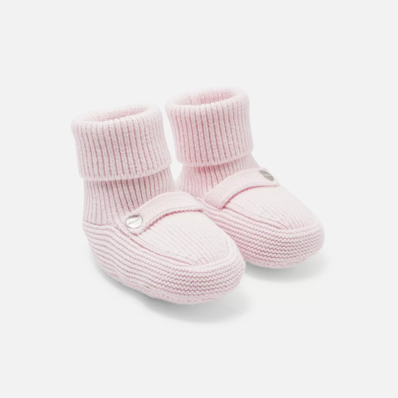 New Jacadi Schuhe aus Strick für Baby Mädchen ROSA BLASS JACADI