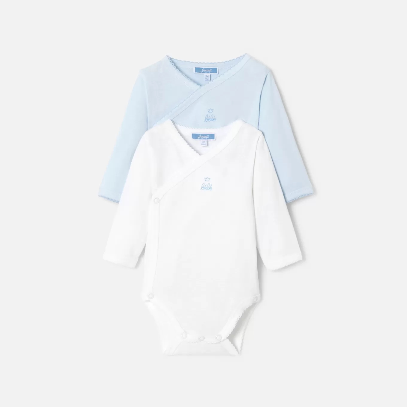 Shop Jacadi Set aus 2 Bodys mit langen Ärmeln für Jungen WEISS/BLAU