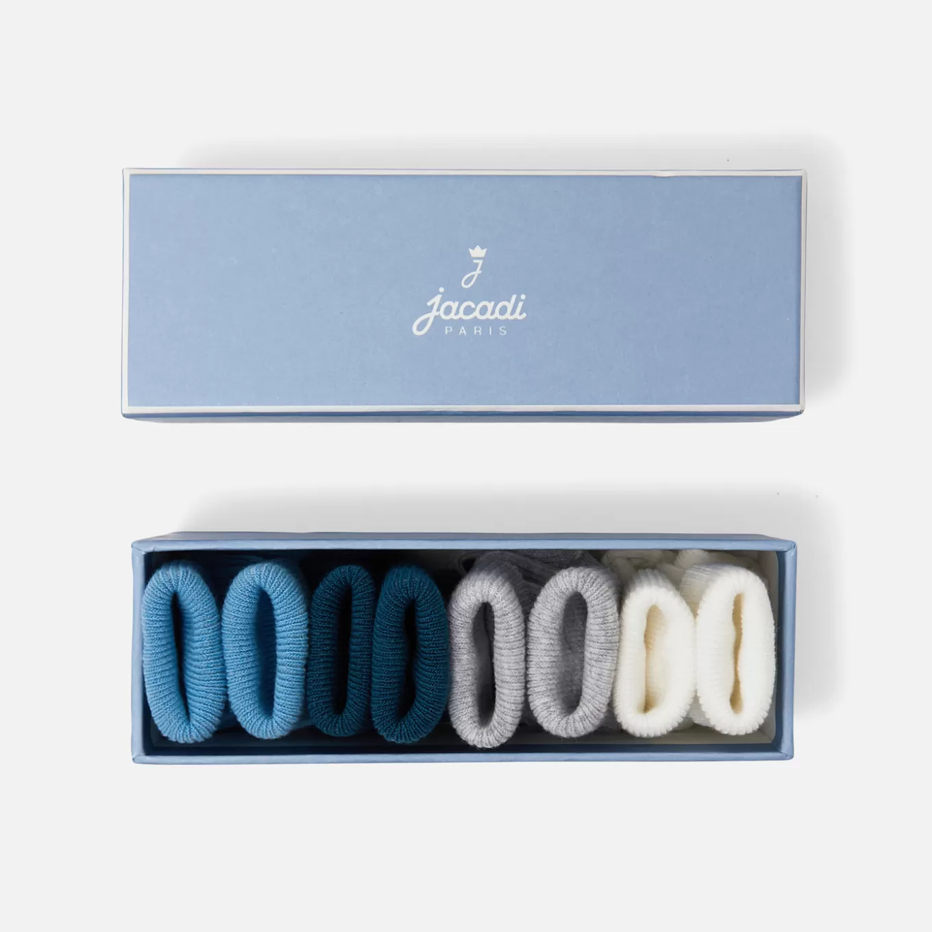Best Sale Jacadi Set aus 4 Paar Socken für Baby Jungen BLAU/MEHRFARBIG