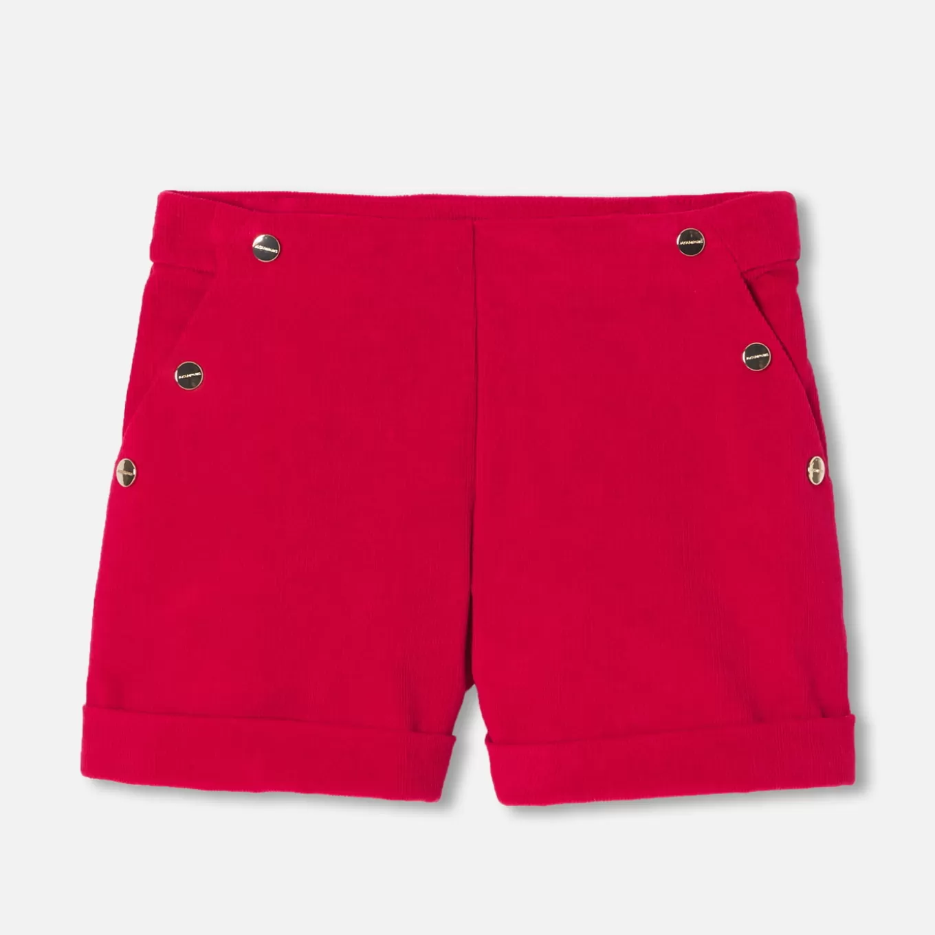 Sale Jacadi Shorts aus Samt für Mädchen RUBINROT