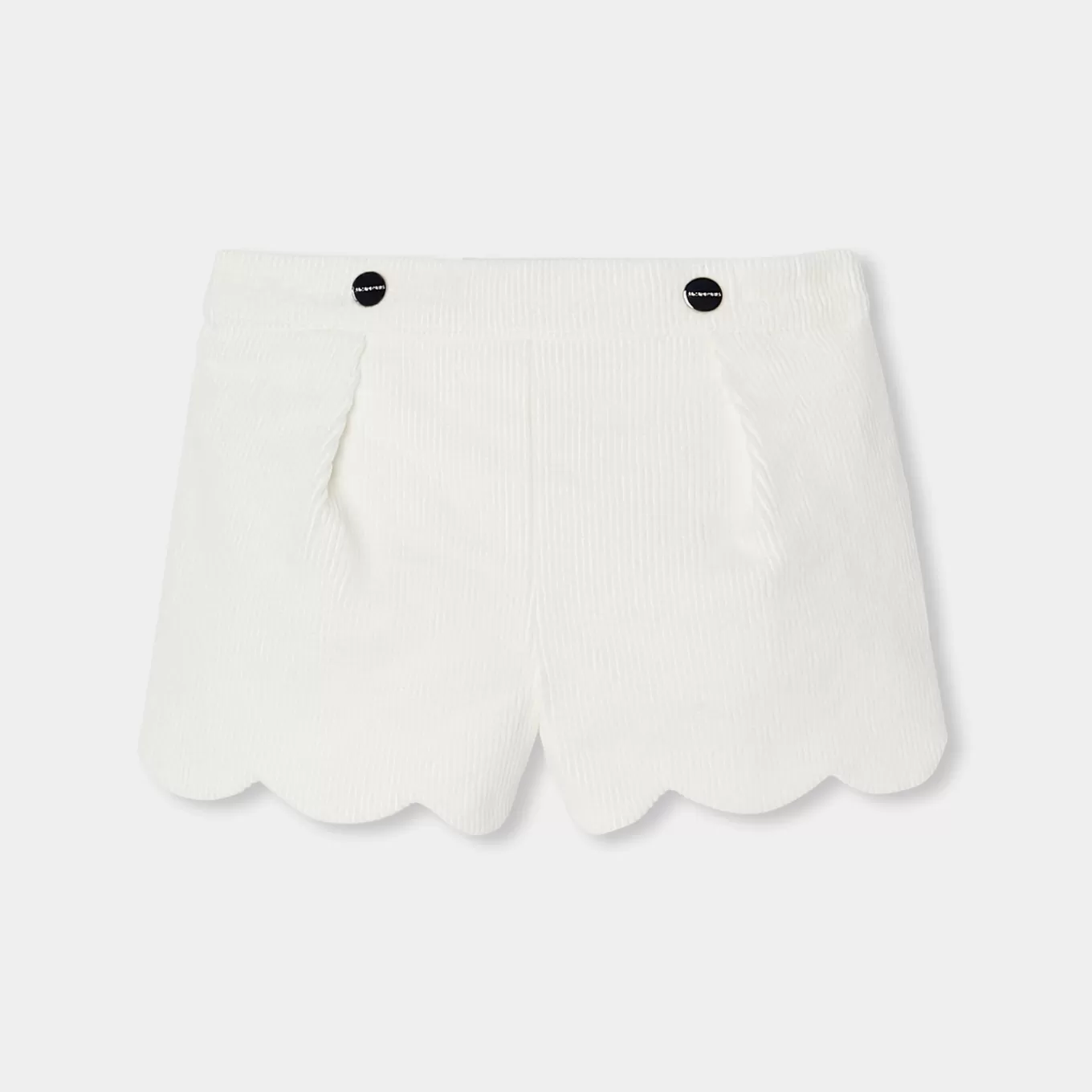 New Jacadi Shorts aus Samt Kleinkind Mädchen WEICHES JACADI WEISS