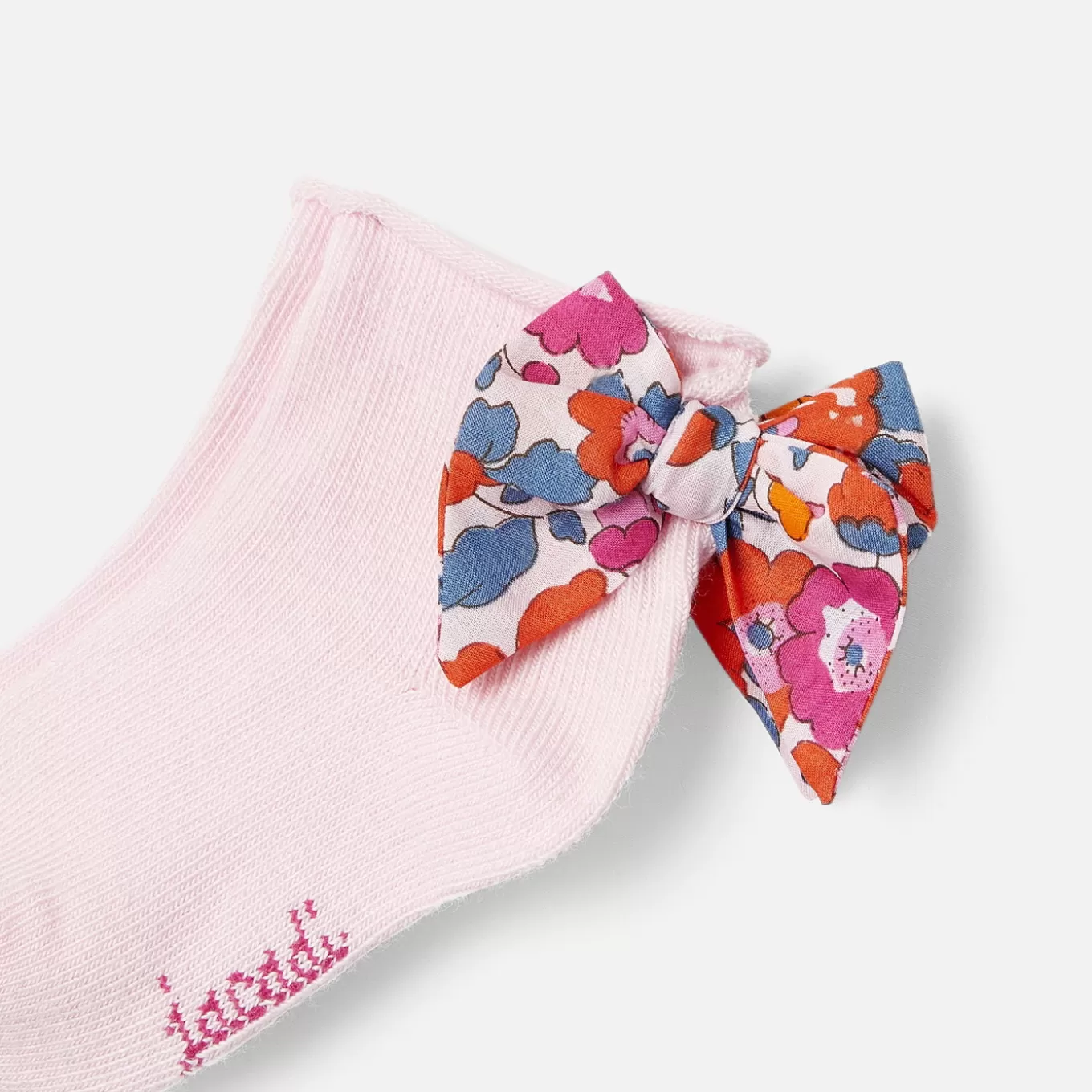 Fashion Jacadi Socken für Mädchen mit Schleife aus Liberty-Stoff MEHRFARBIG