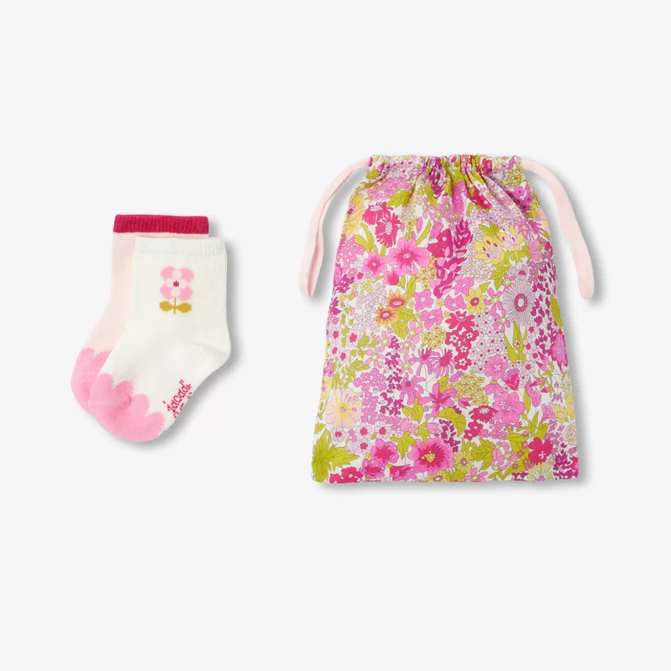 New Jacadi Socken-Duo Baby Mädchen ROSA/MEHRFARBIG