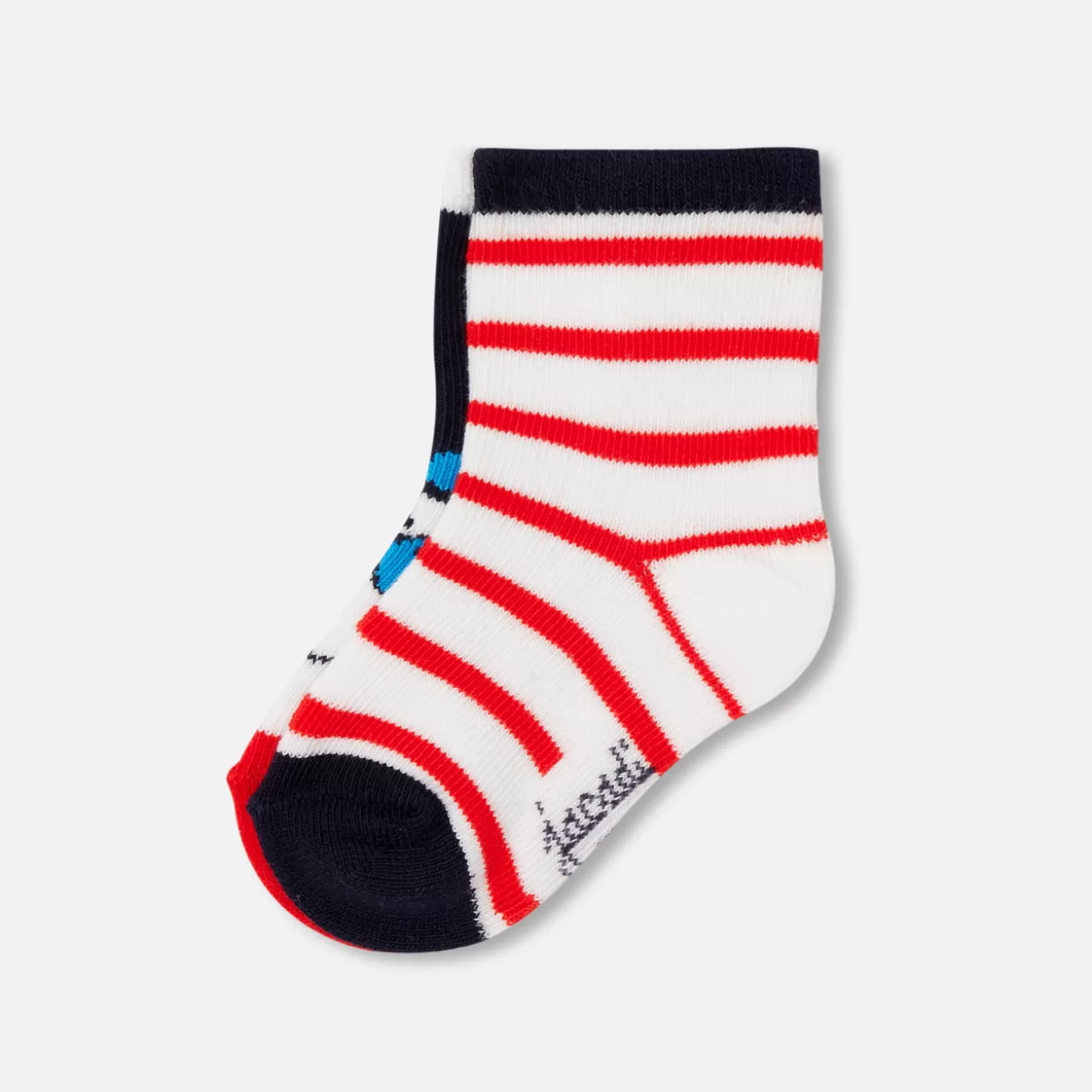 Clearance Jacadi Socken-Duo für Baby Jungen MARINEBLAU/MEHRFARBIG