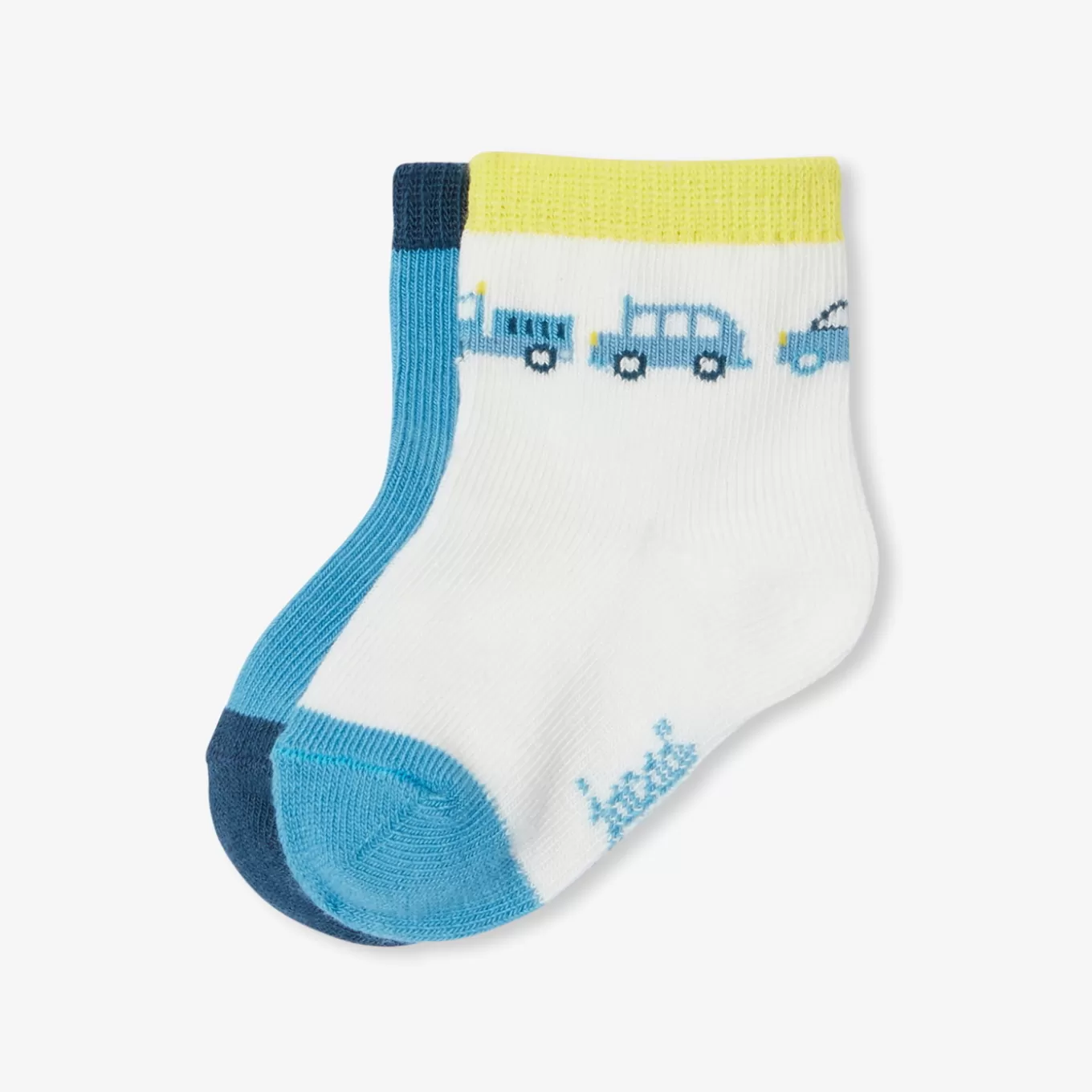 Best Jacadi Socken-Duo für Baby Jungen WEISS/BLAU