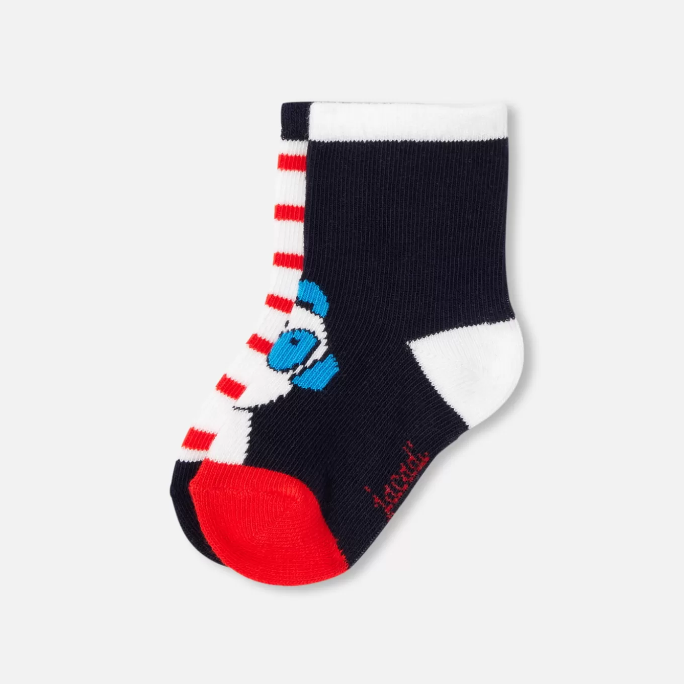 Clearance Jacadi Socken-Duo für Baby Jungen MARINEBLAU/MEHRFARBIG