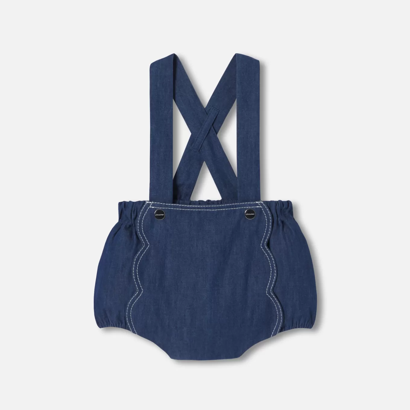 Fashion Jacadi Spieler für Baby Mädchen aus leichtem Jeansstoff JEANSDUNKELBLAU