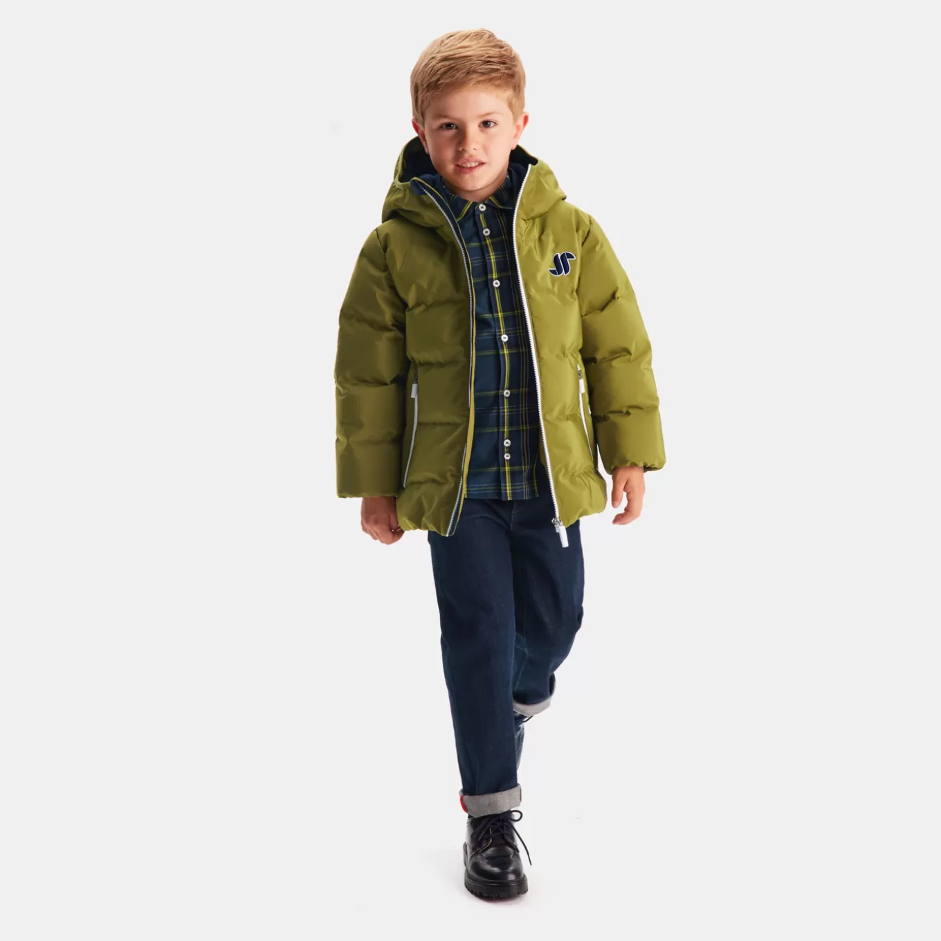 Flash Sale Jacadi Steppjacke mit Kapuze für Jungen KAKI