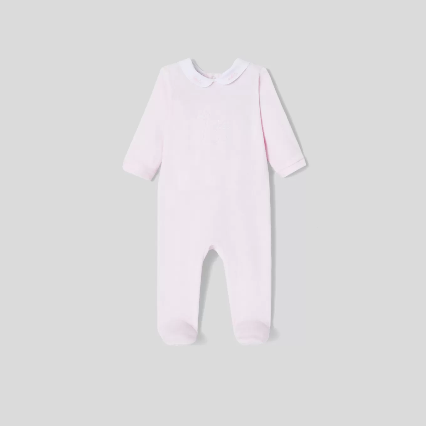 Store Jacadi Strampler aus Frotteesamt für Mädchen ROSA BLASS JACADI