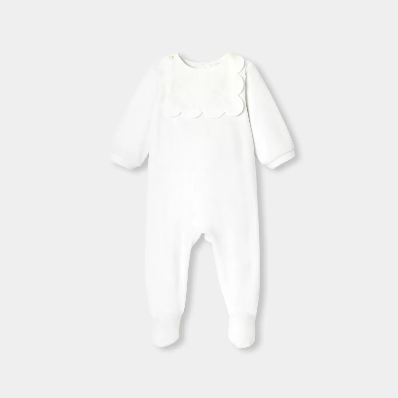 New Jacadi Strampler aus Frotteesamt für Mädchen JACADI WEISS