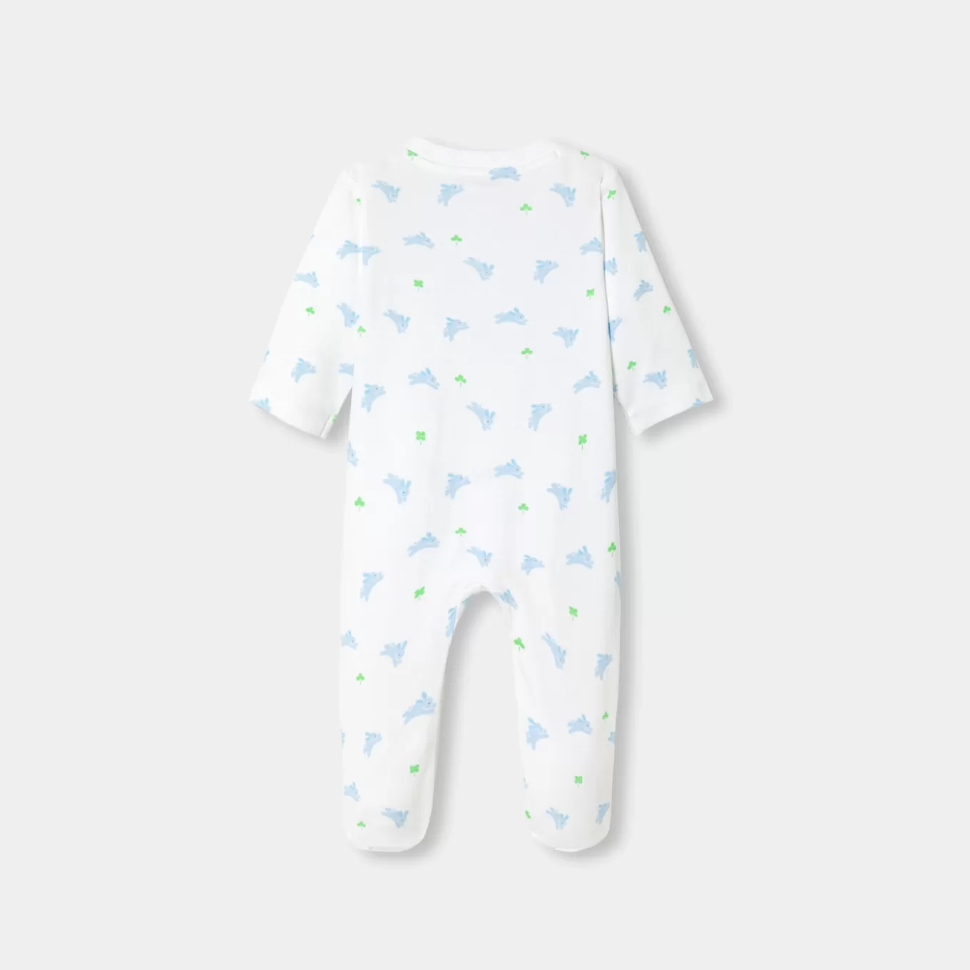 Hot Jacadi Strampler aus Interlock-Gewebe für Baby Jungen WEISS/MEHRFARBIG