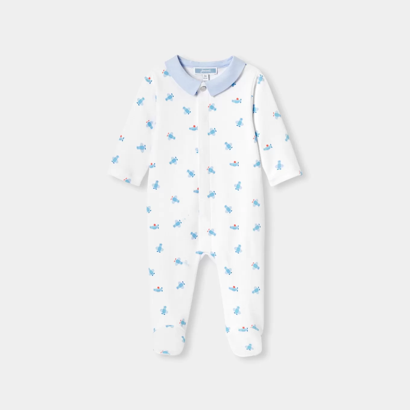 Discount Jacadi Strampler aus Interlock-Gewebe für Jungen WEISS/MEHRFARBIG