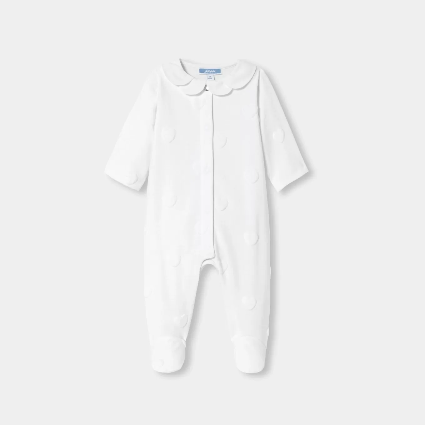 Flash Sale Jacadi Strampler aus Jersey für Mädchen mit Wolkenmotiv JACADI WEISS