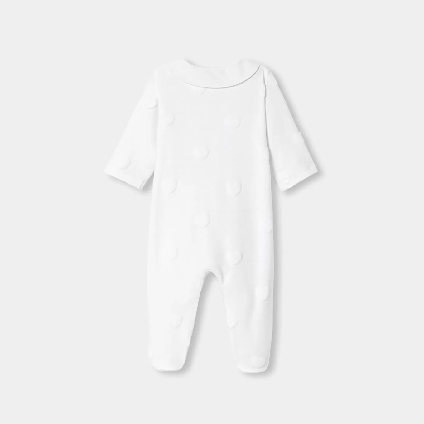 Flash Sale Jacadi Strampler aus Jersey für Mädchen mit Wolkenmotiv JACADI WEISS