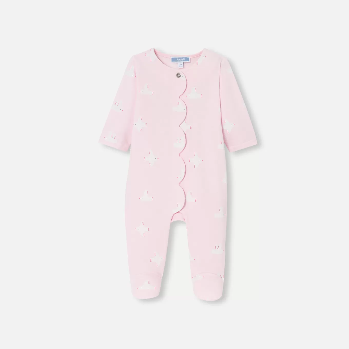 Cheap Jacadi Strampler aus Molton für Mädchen ROSA/MEHRFARBIG