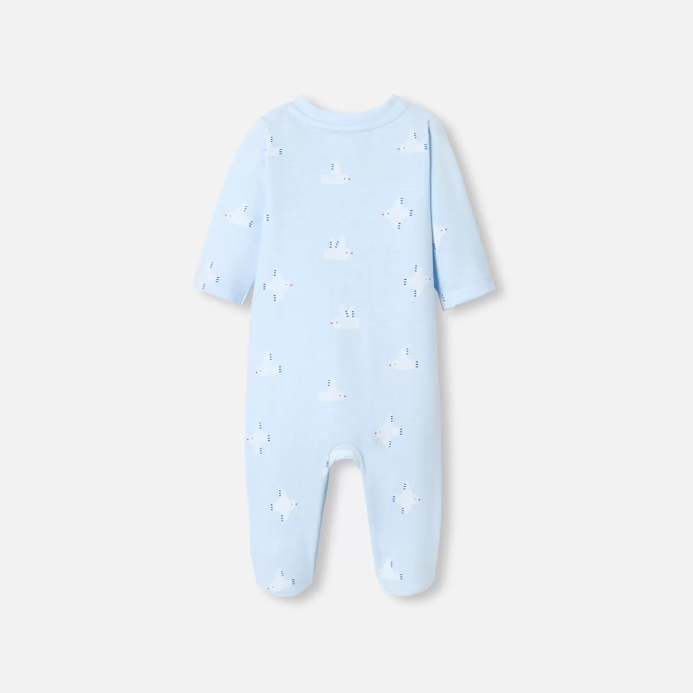 Online Jacadi Strampler aus Molton mit Möweenmotiv BLAU/MEHRFARBIG