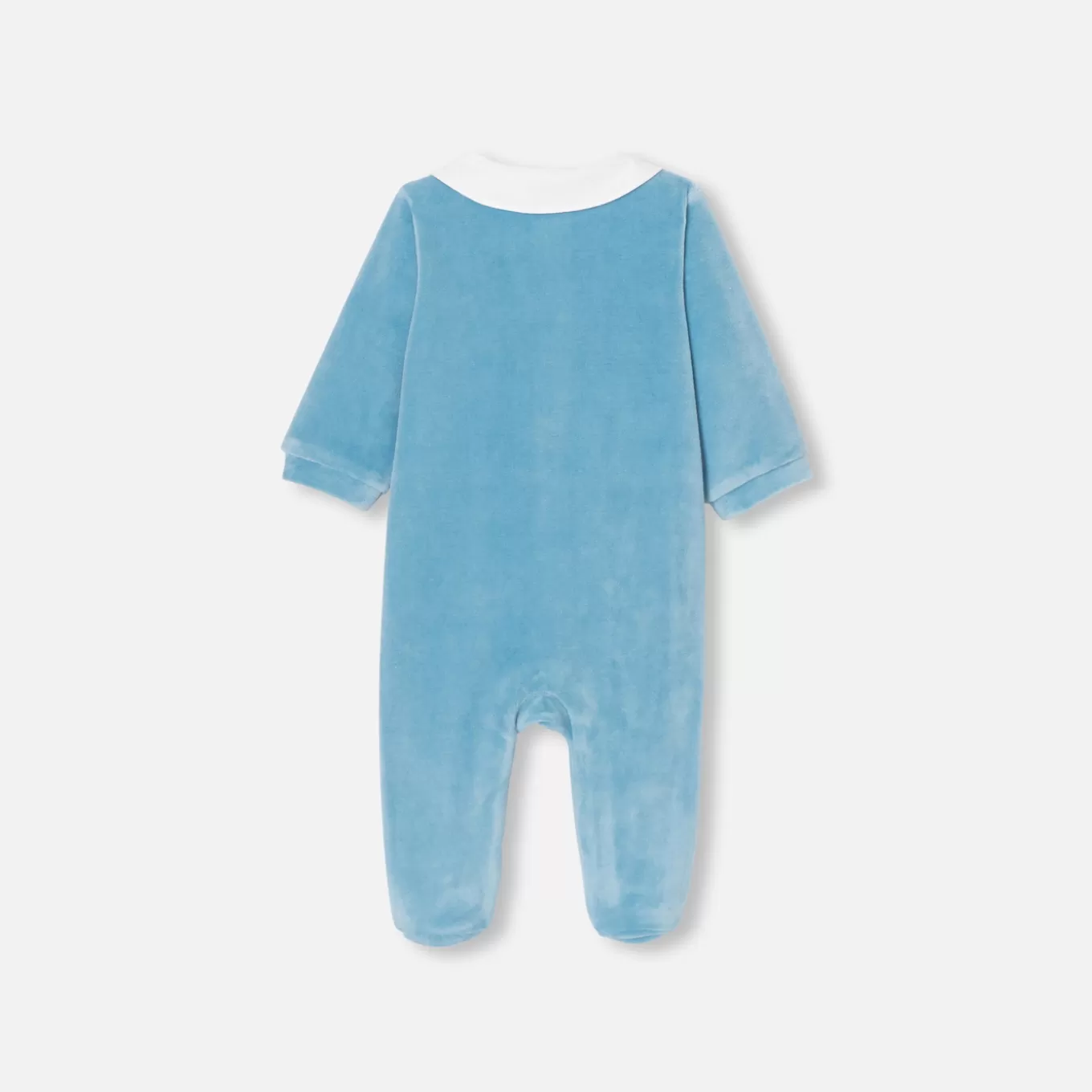 Cheap Jacadi Strampler aus Samt für Baby Jungen WASSERBLAU