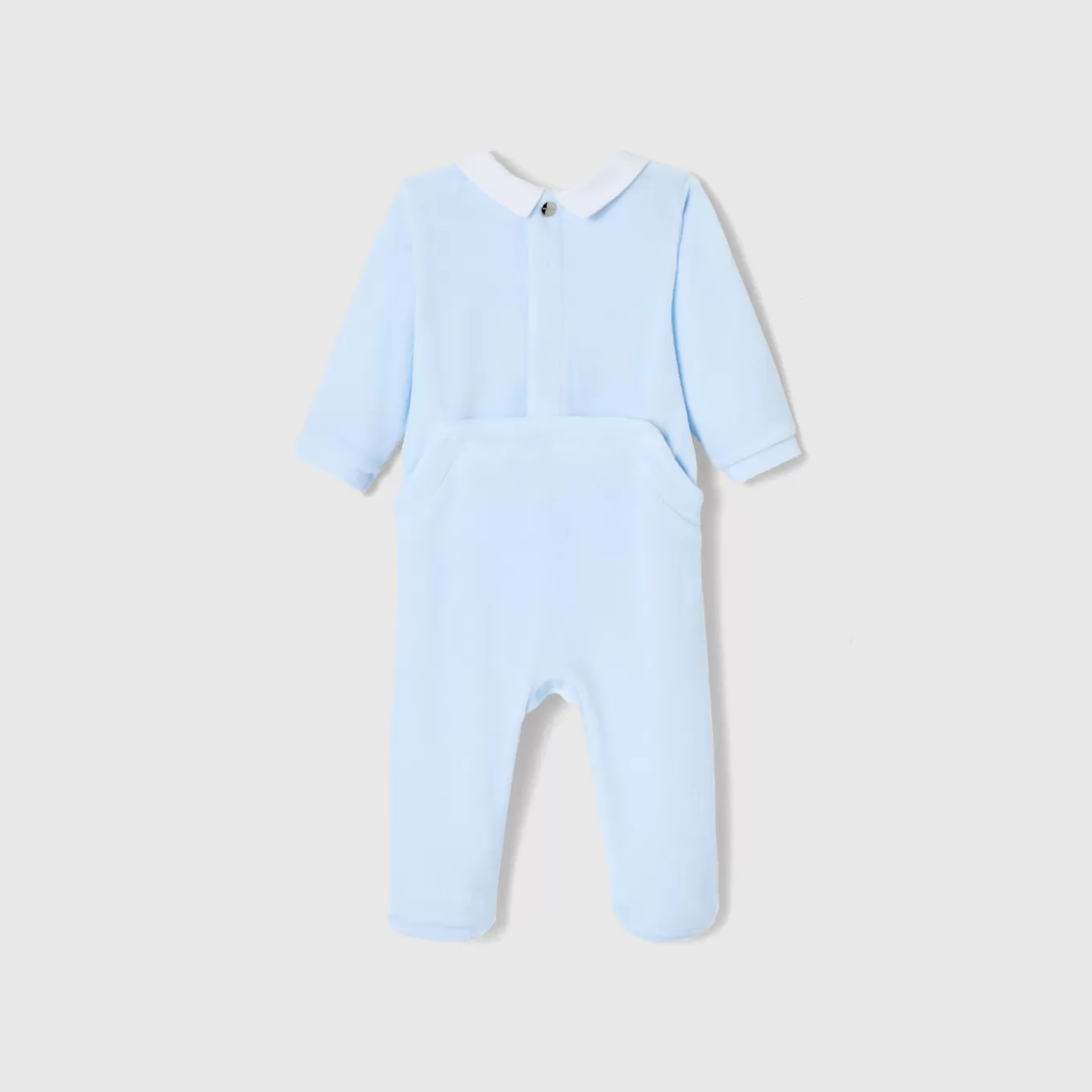 New Jacadi Strampler aus Samt für Jungen TÜRKIS JACADI