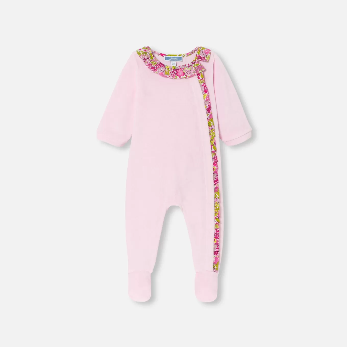 Store Jacadi Strampler aus Samt für Mädchen ROSE DRAGEE