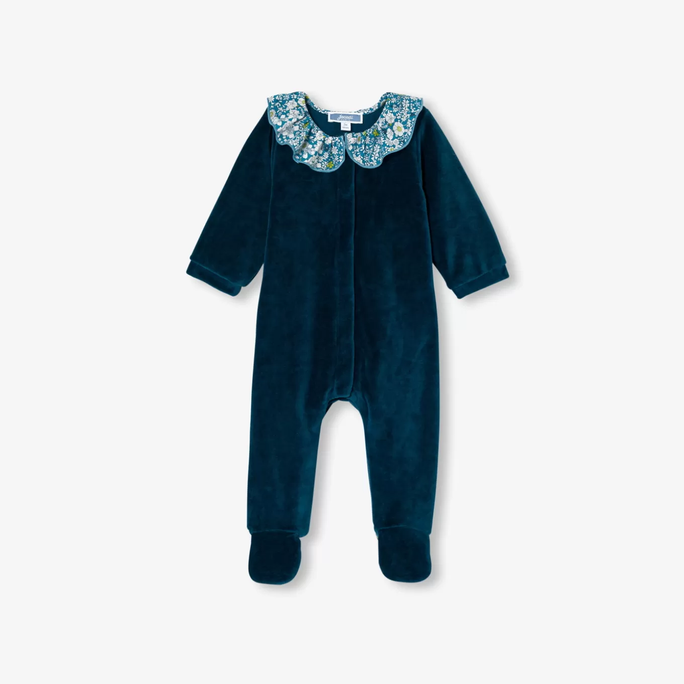 Fashion Jacadi Strampler aus Samt für Mädchen BLAU/MEHRFARBIG