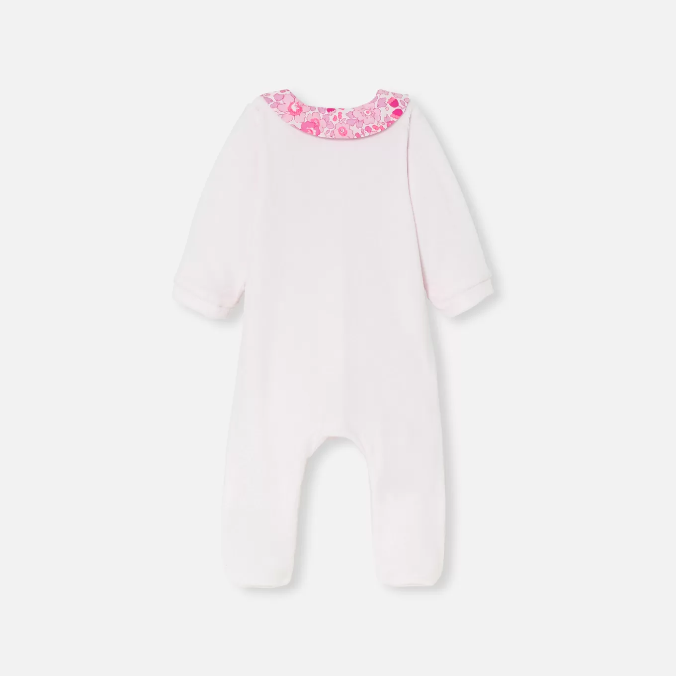 Discount Jacadi Strampler aus Samt für Mädchen ROSA BLASS JACADI