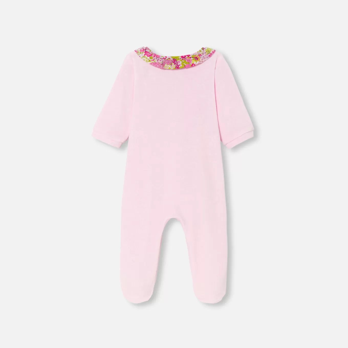 Store Jacadi Strampler aus Samt für Mädchen ROSE DRAGEE