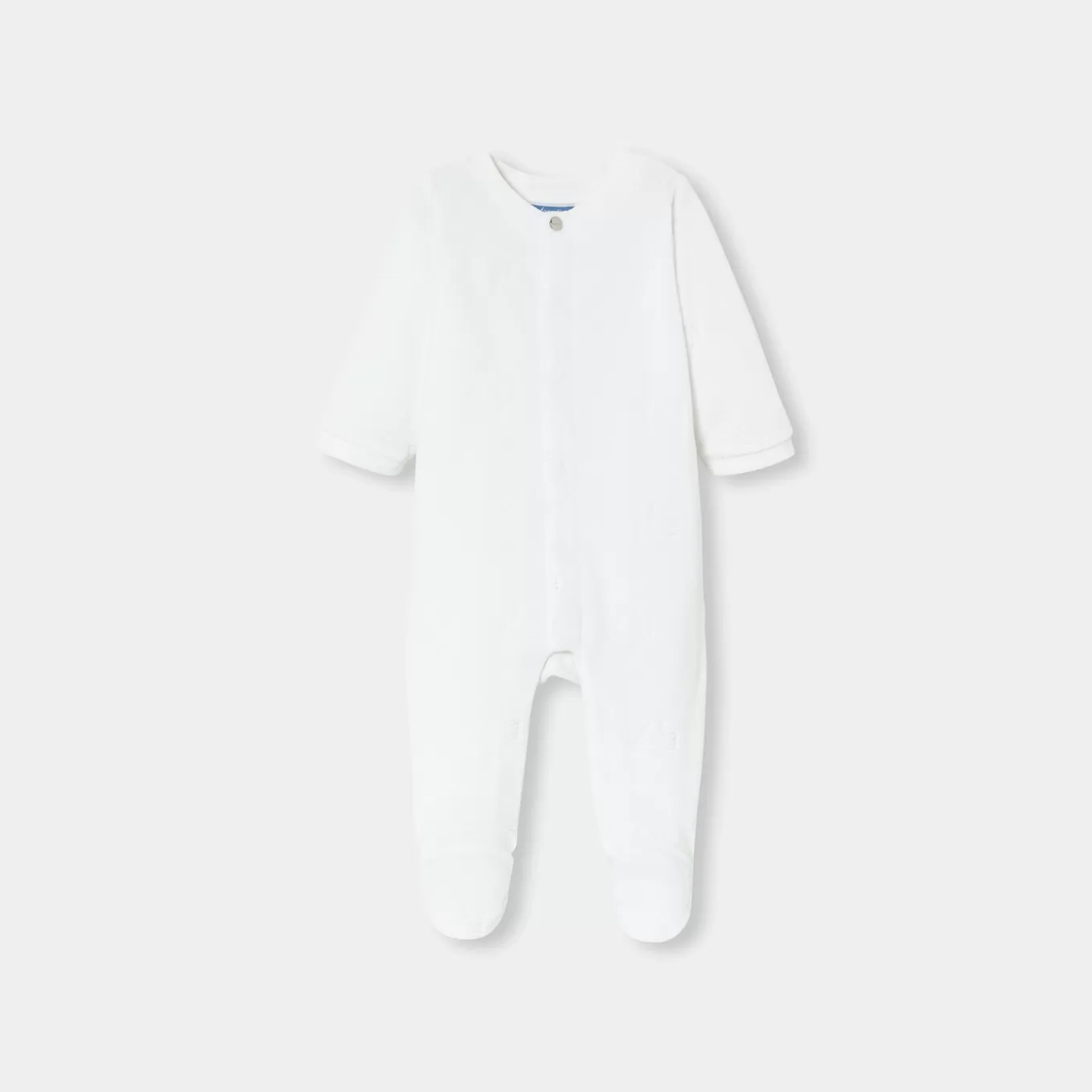 Fashion Jacadi Strampler aus Samt mit motiv JACADI WEISS
