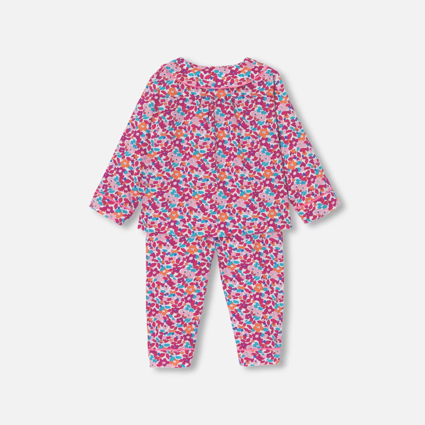 Shop Jacadi Strampler für Mädchen aus Liberty-Stoff ROSA/MEHRFARBIG