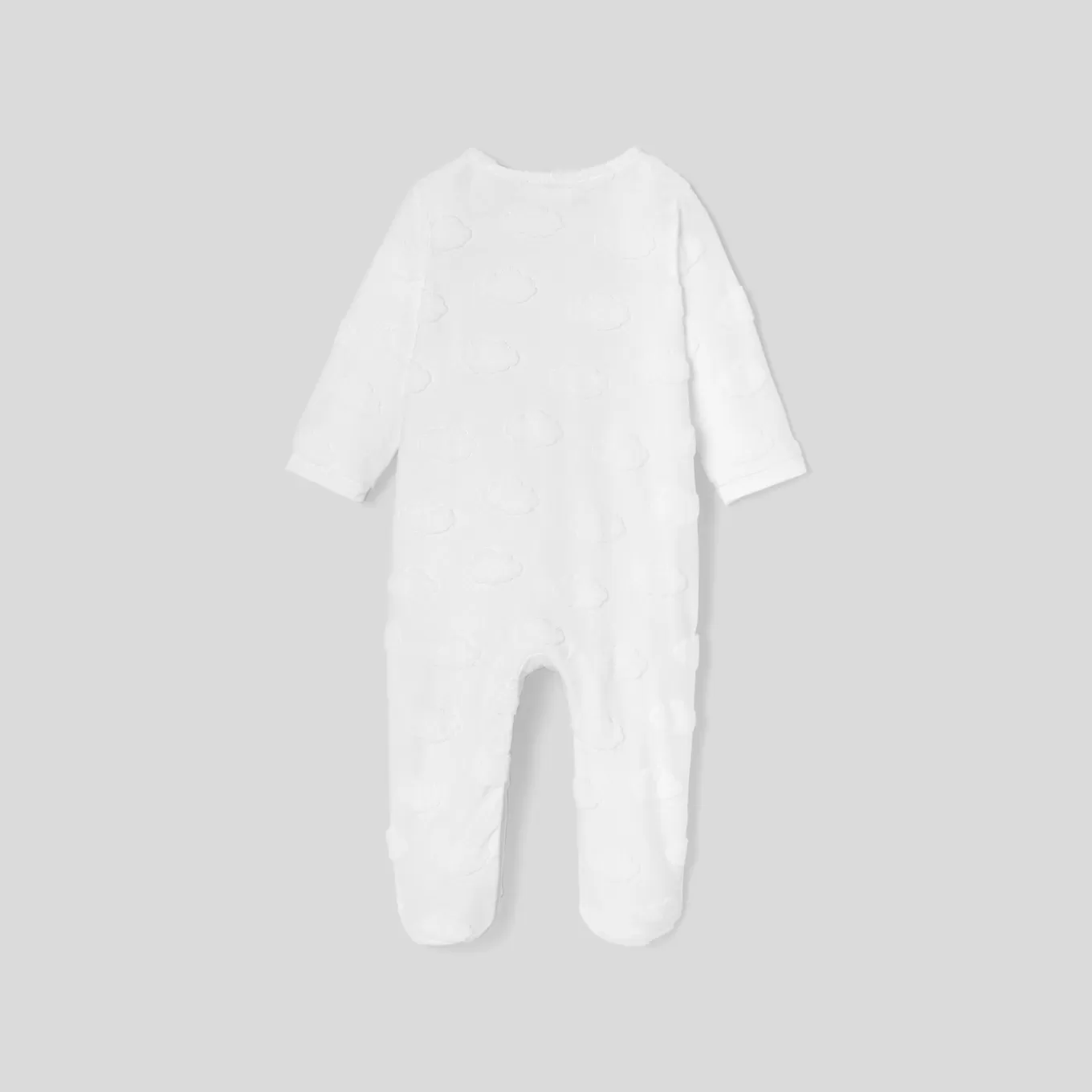 Hot Jacadi Strampler mit Wolkenmotiv JACADI WEISS