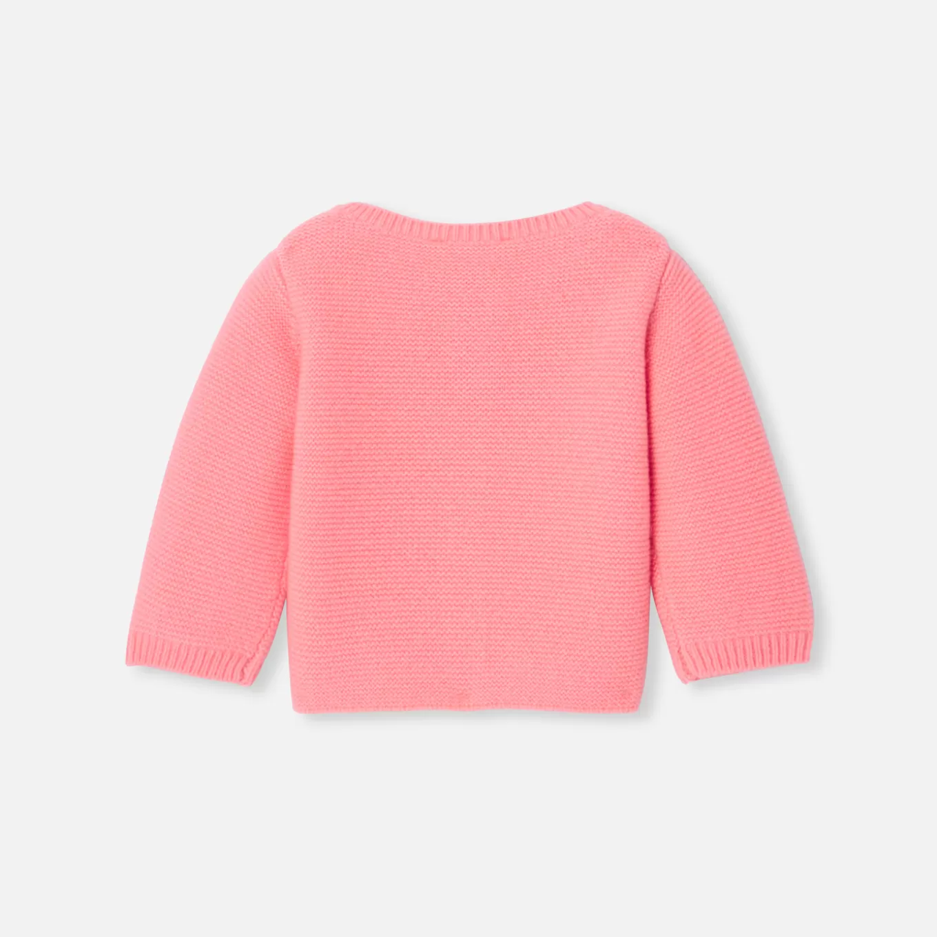 New Jacadi Strickjacke aus Kaschmir für Baby Mädchen INDIEN ROSA