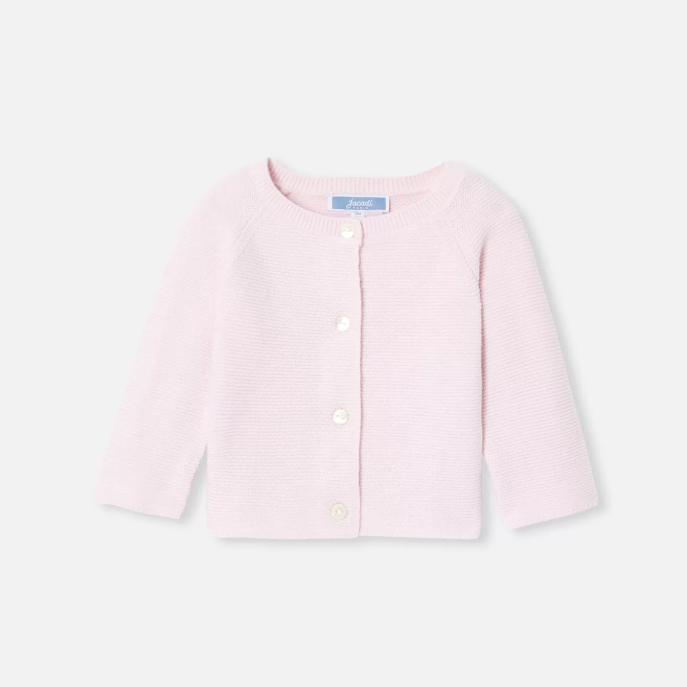 Discount Jacadi Strickjacke aus Wolle und Baumwolle für Baby Mädchen ROSA BLASS JACADI