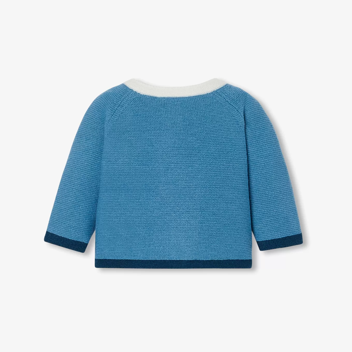 Sale Jacadi Strickjacke für Babys aus Rechtsstrick BLAU/MEHRFARBIG