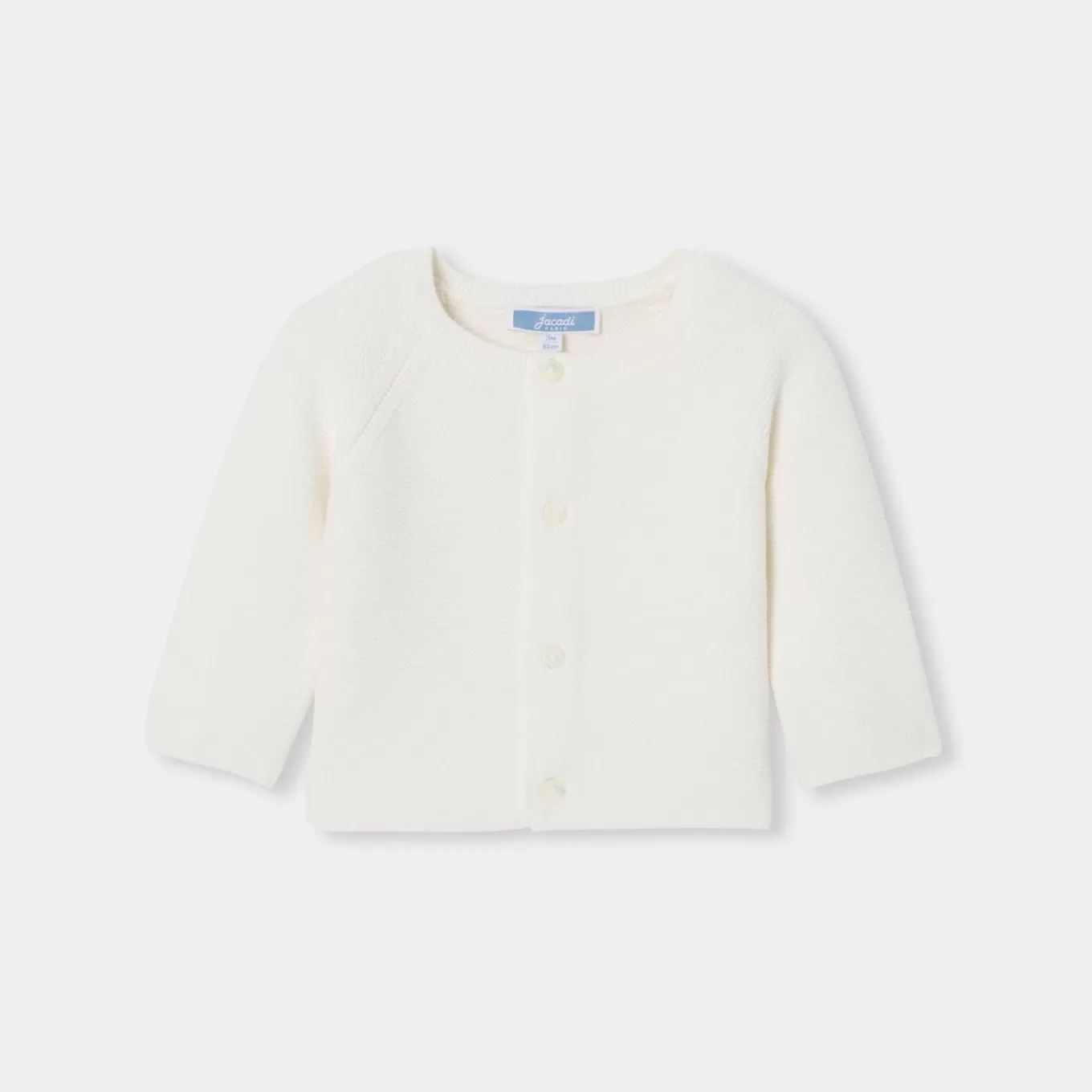 Flash Sale Jacadi Strickjacke für Babys aus Wolle und Baumwolle WEICHES JACADI WEISS