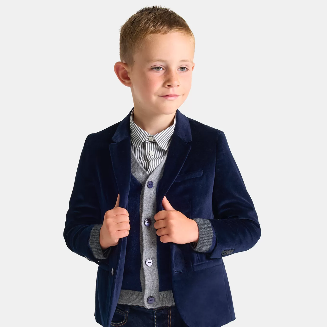 Cheap Jacadi Strickjacke für Jungen MARINEBLAU/MEHRFARBIG