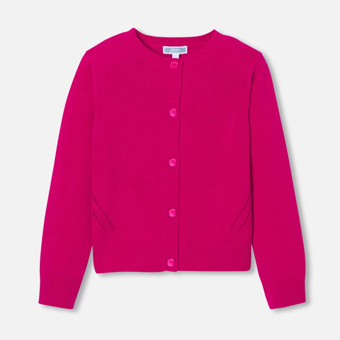 Shop Jacadi Strickjacke für Mädchen HIMBEERE