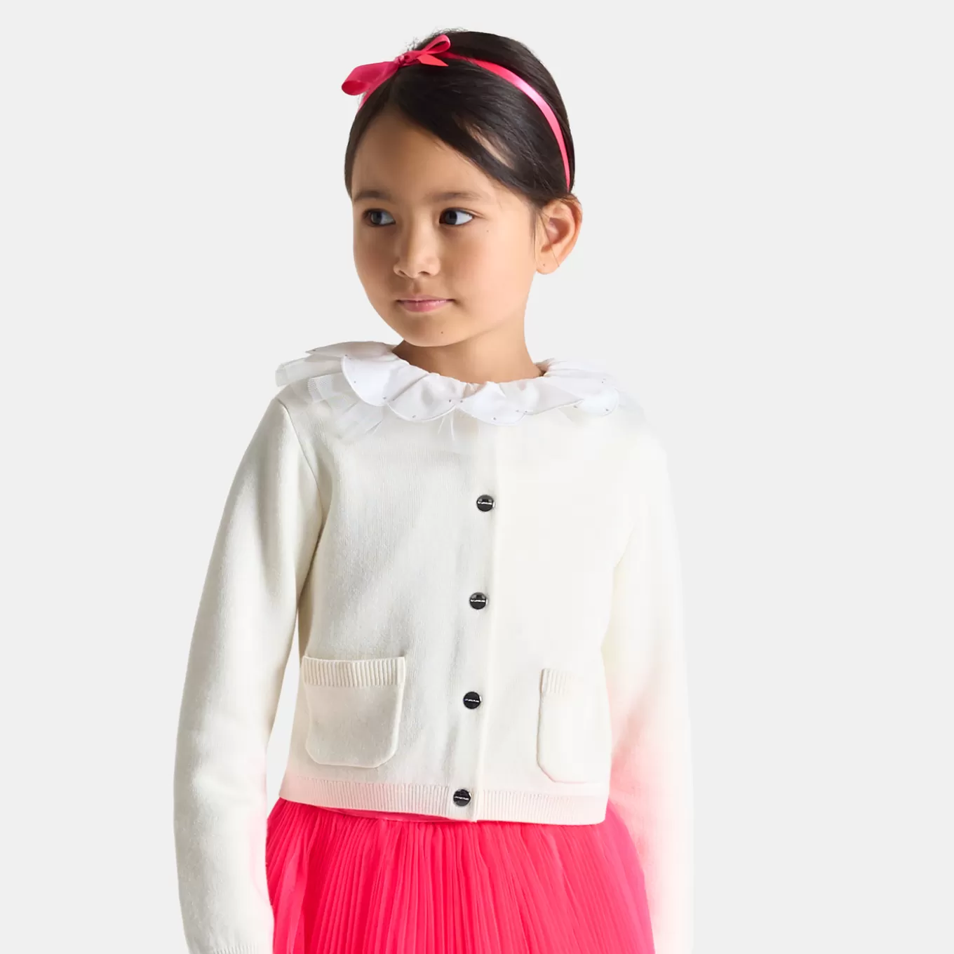 Flash Sale Jacadi Strickjacke für Mädchen WEICHES JACADI WEISS