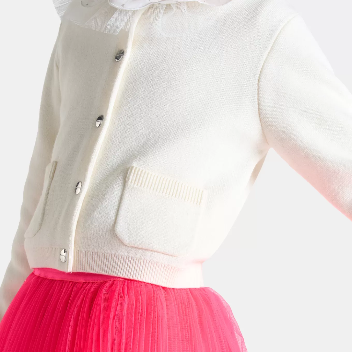 Flash Sale Jacadi Strickjacke für Mädchen WEICHES JACADI WEISS