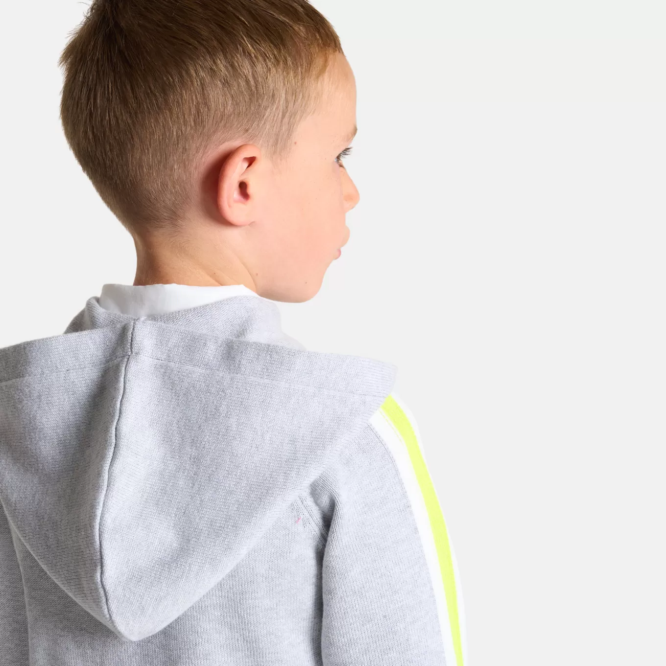 Discount Jacadi Strickjacke mit Reißverschluss für Jungen GRAU MELIERT HELL JACADI