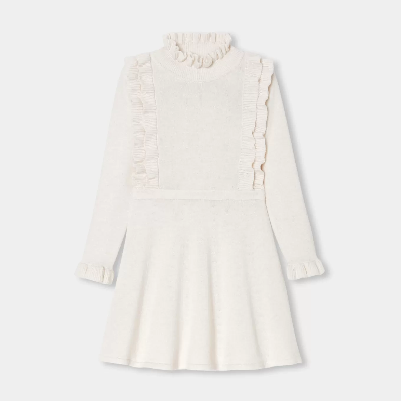 Best Sale Jacadi Strickkleid für Mädchen WEICHES JACADI WEISS
