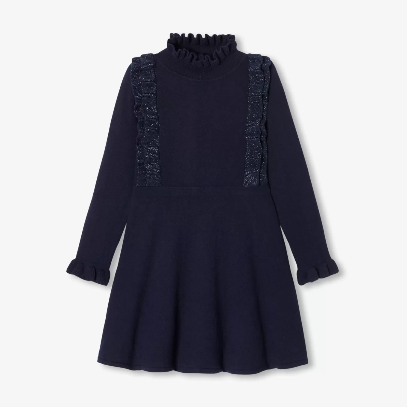 Hot Jacadi Strickkleid für Mädchen MARINEBLAU JACADI