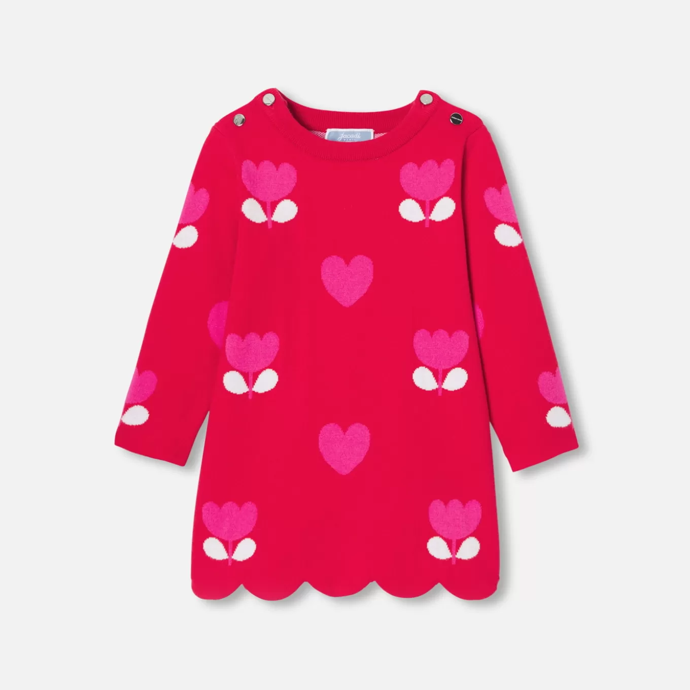 Discount Jacadi Strickkleid Kleinkind Mädchen ROT JACADI