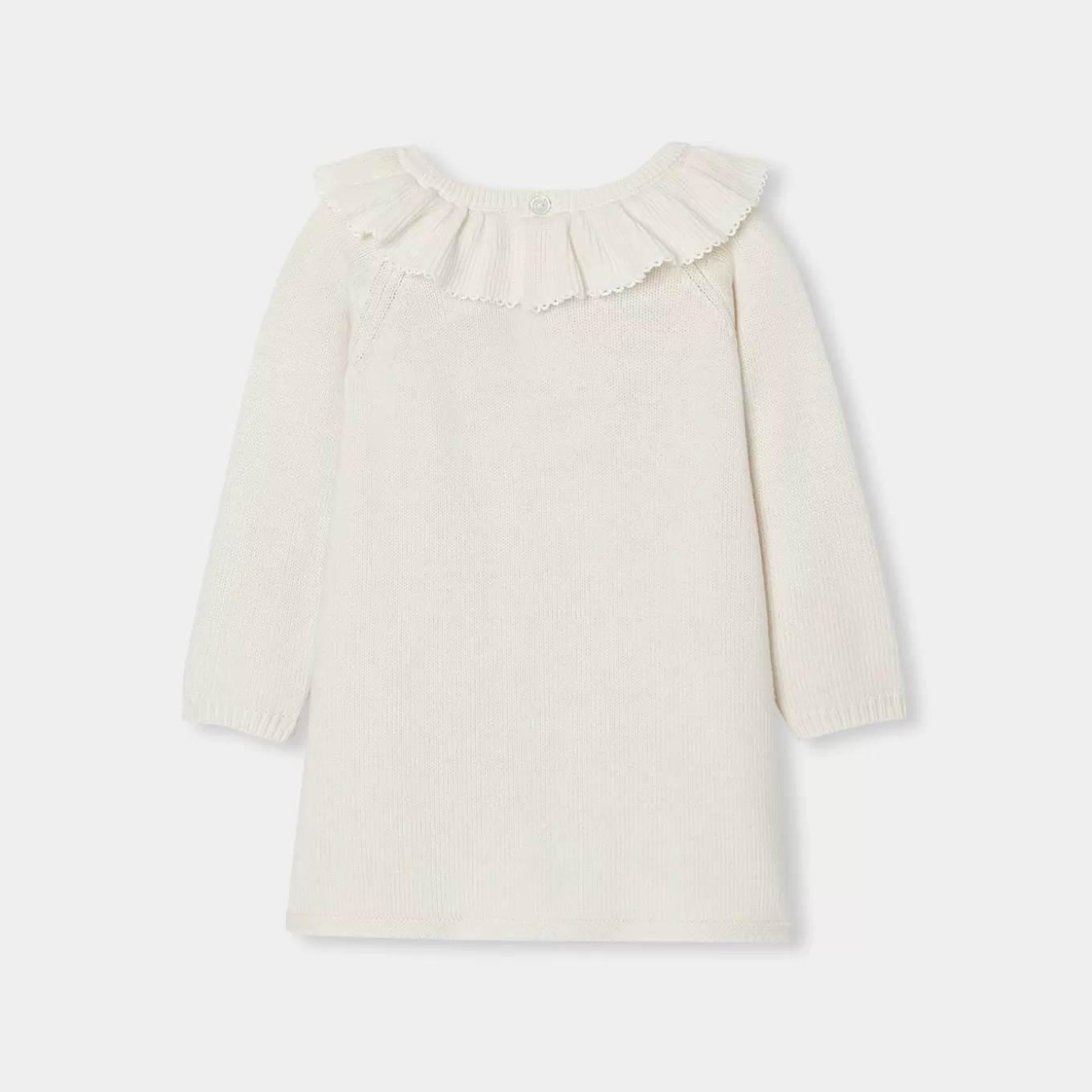 Outlet Jacadi Strickkleid Kleinkind Mädchen WEICHES WEISS/MEHRFARBIG
