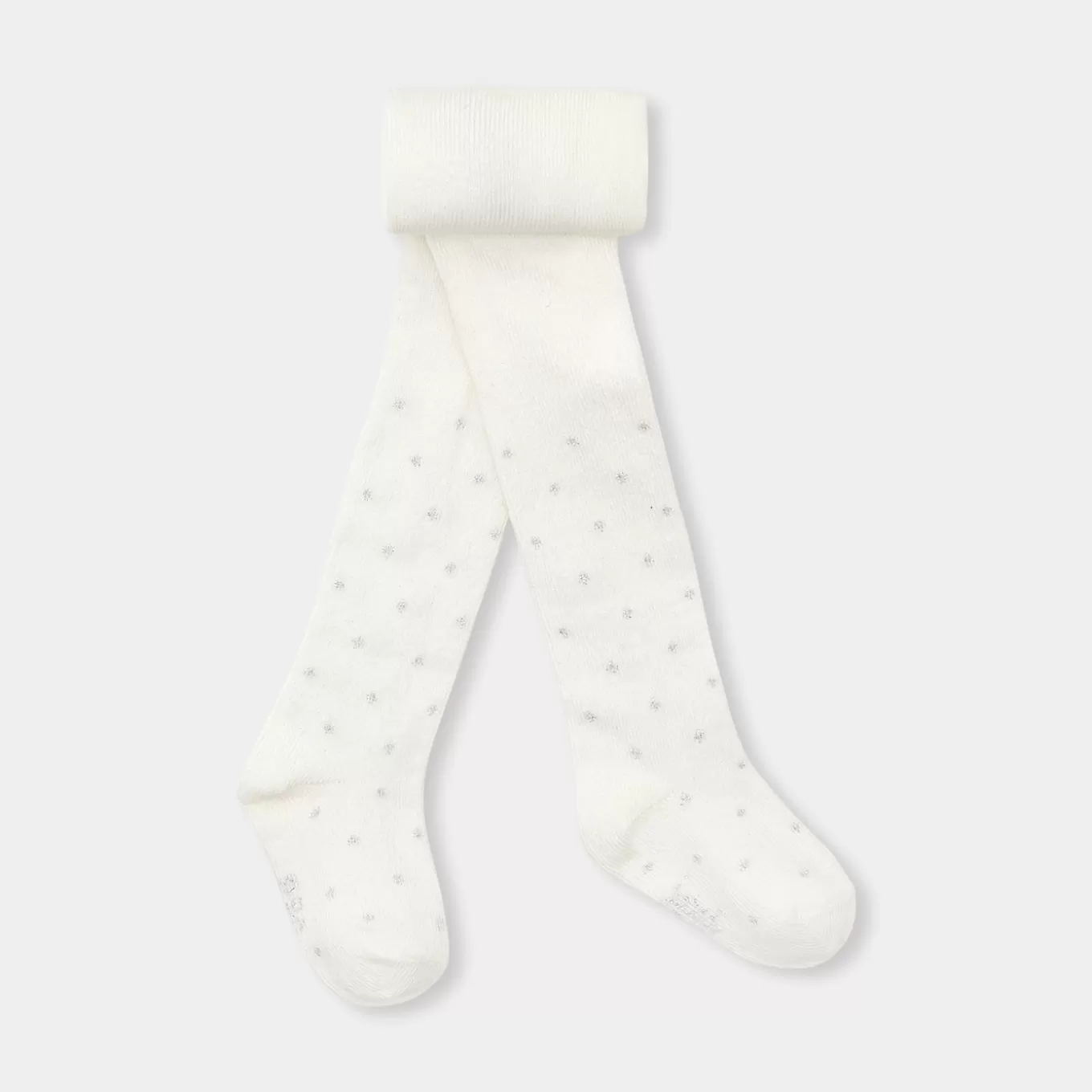 Outlet Jacadi Strumpfhosen für Babys mit silbernen Tupfen WEICHES WEISS/MEHRFARBIG