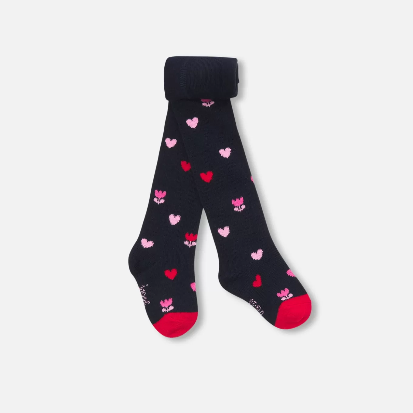 Shop Jacadi Strumpfhosen mit Herz- und Tulpenmotiv Kleinkind Mädchen MARINEBLAU/MEHRFARBIG