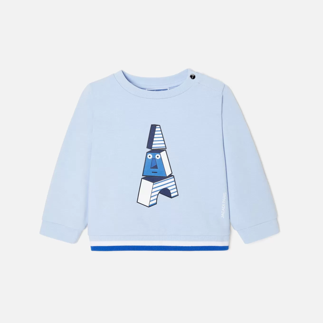 Fashion Jacadi Sweatshirt aus Molton für Jungen JACADI HELLBLAU