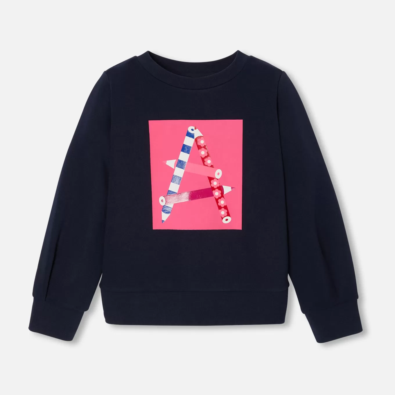 Cheap Jacadi Sweatshirt aus Molton für Mädchen MARINEBLAU JACADI